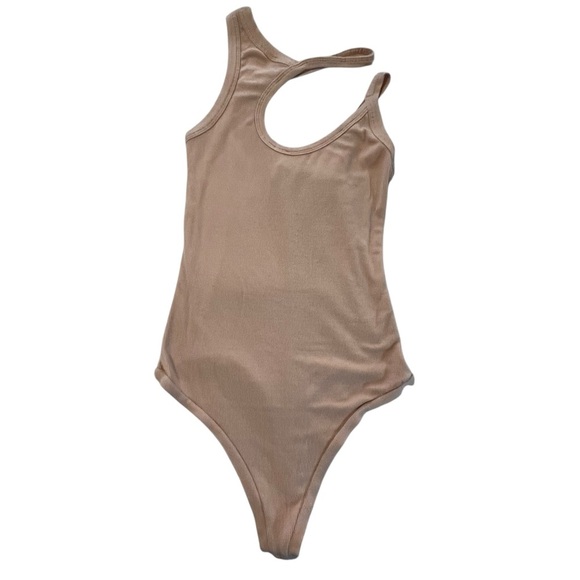 ALIX NYC Ribbed Neutral Beige Bodysuit size Medium - Picture 8 of 14